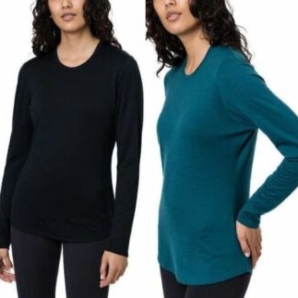 Seg'ments Washable Merino Wool Top Womens XXL Long Sleeve Stretch Tee Shirt NWT - Picture 2 of 11
